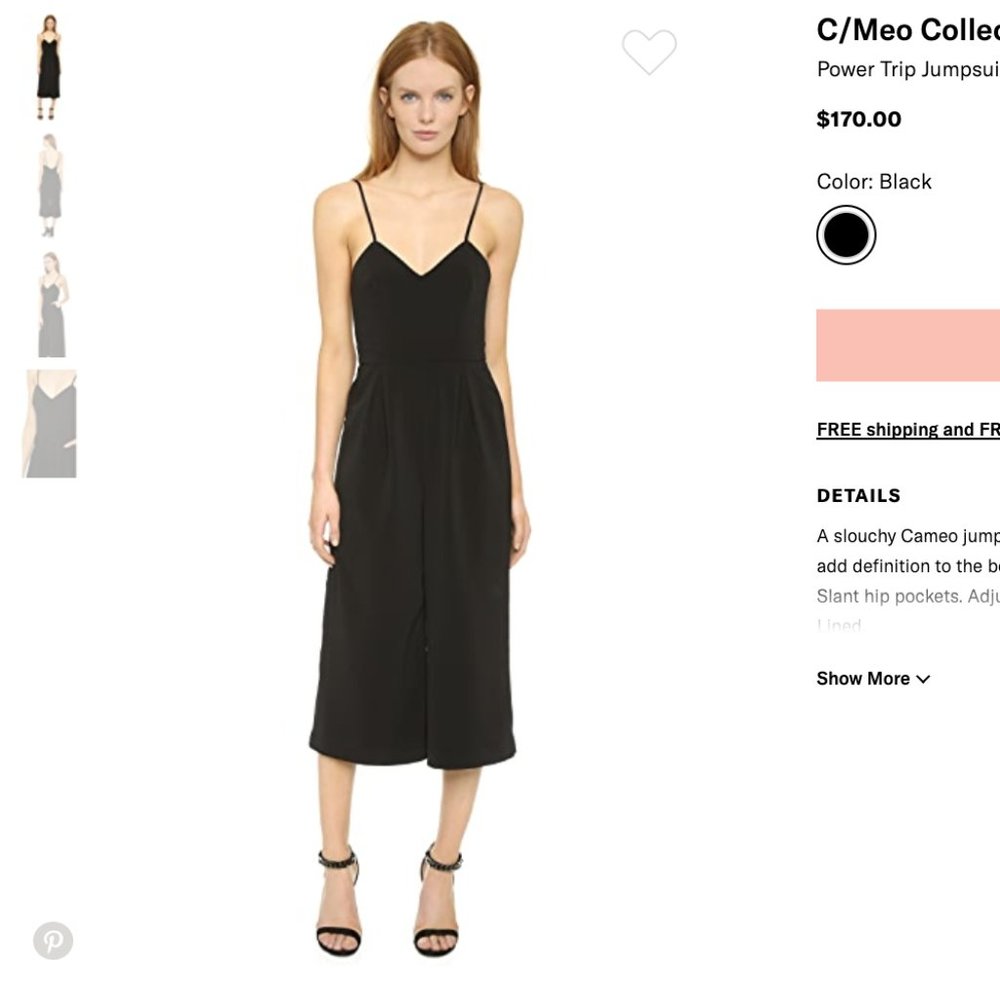 Power Trip Jumpsuit  - C/Meo Collective